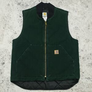 Vintage Carhartt V02 SPC Spruce Dark Green Arctic Vest Size Medium